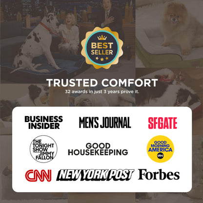 Bedsure Orthopedic Dog Bed Medium Size Dogs - Washable Small Medium Dog Cat Bed Waterproof, Comfort Cats Couch Sofa with Washable Removable Cover, Pets Bed with Nonskid Bottom, Grey, 28"